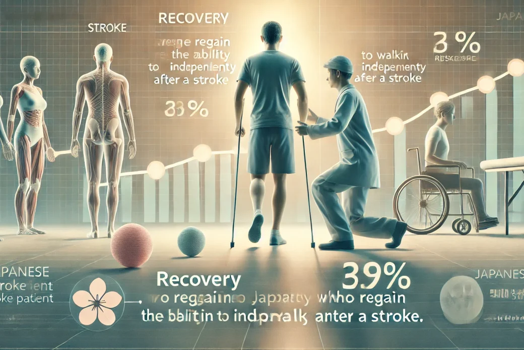 脳梗塞後に一人で歩けるようになるまで回復する人の割合やその期間は？