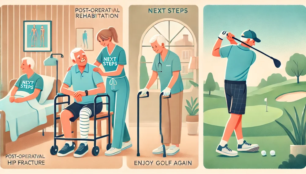 股関節骨折の術後リハビリ|70代男性がゴルフを楽しめるまで回復した話